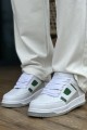 CH2410 Avax Erkek Günlük Bağcıklı Cilt Spor Sneaker Ayakkabı CBT - Beyaz/Yeşil – Chekich Erkek Ayakkabı