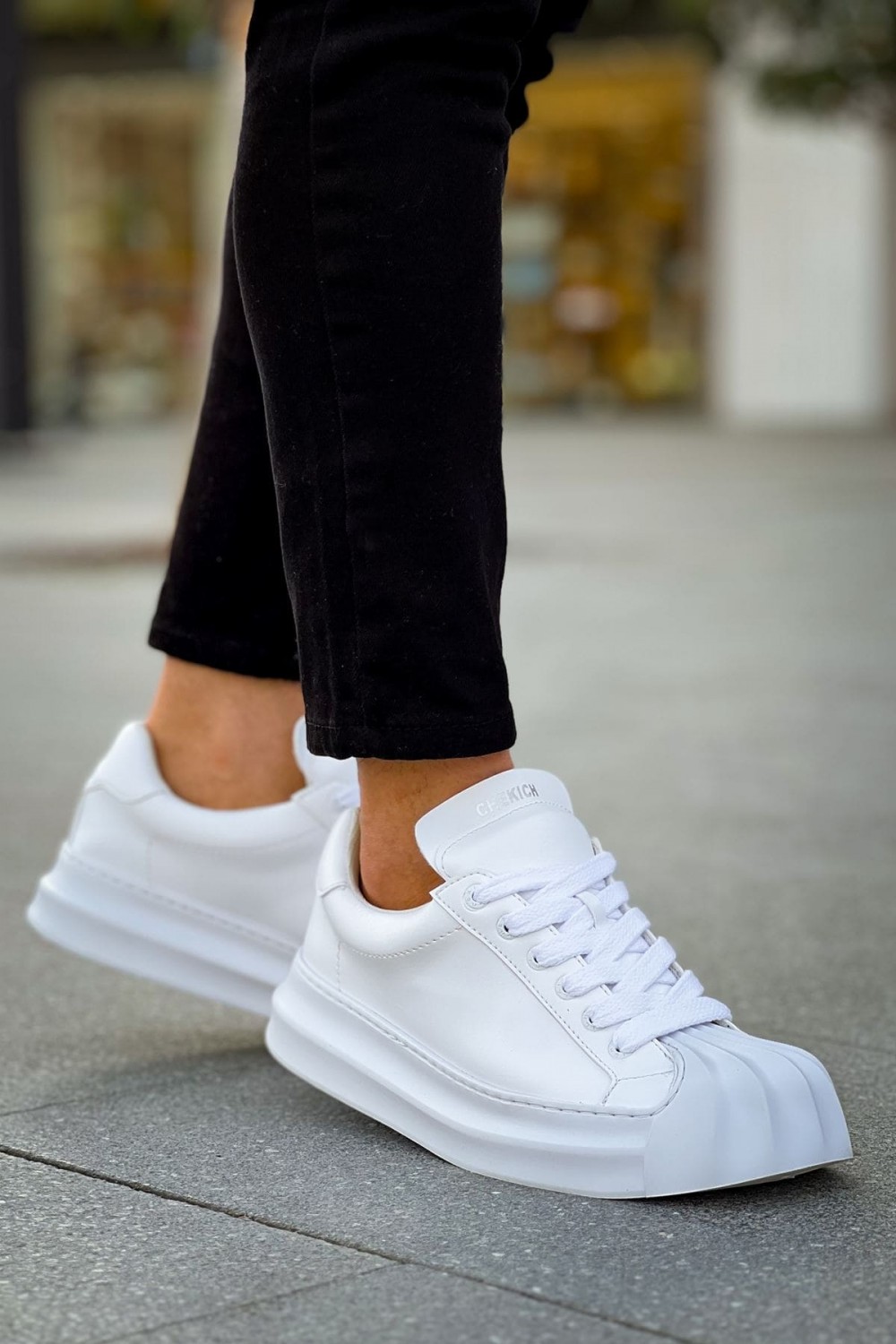CH2411 Artenay Erkek Günlük Bağcıklı Cilt Spor Sneaker Ayakkabı CBT - Beyaz Erkek Ayakkabı CH2411 Artenay Erkek Günlük Bağcıklı Cilt Spor Sneaker Ayakkabı CBT - Beyaz – Chekich Erkek Ayakkabı