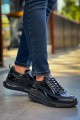 CH2419 Cools Erkek Günlük Bağcıklı Rugan Cilt Spor Sneaker Ayakkabı RCST - Siyah – Chekich Erkek Ayakkabı