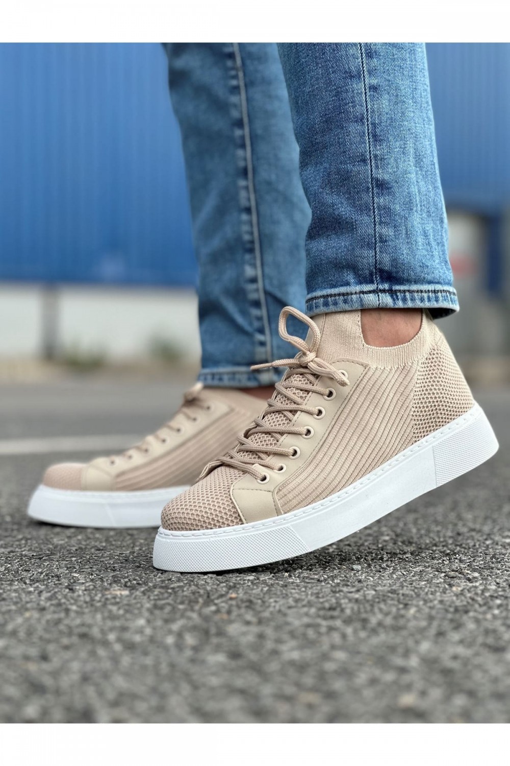 CH2423 During Erkek Günlük Bağcıklı Triko Spor Sneaker Ayakkabı TBT - Bej Erkek Ayakkabı CH2423 During Erkek Günlük Bağcıklı Triko Spor Sneaker Ayakkabı TBT - Bej – Chekich Erkek Ayakkabı