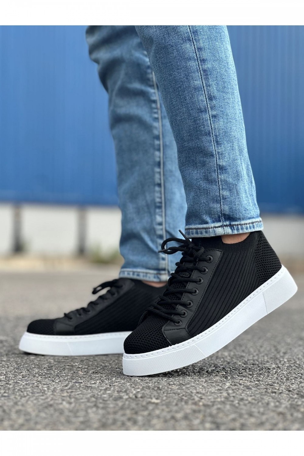 CH2423 During Erkek Günlük Bağcıklı Triko Spor Sneaker Ayakkabı TBT - Siyah Erkek Ayakkabı CH2423 During Erkek Günlük Bağcıklı Triko Spor Sneaker Ayakkabı TBT - Siyah – Chekich Erkek Ayakkabı