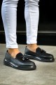 CH2427 Loafer - Xx Erkek Günlük Bağcıksız Corcik Cilt Süet Klasik Ayakkabı CSST - Siyah Erkek Ayakkabı CH2427 Loafer - Xx Erkek Günlük Bağcıksız Corcik Cilt Süet Klasik Ayakkabı CSST - Siyah – Chekich Erkek Ayakkabı