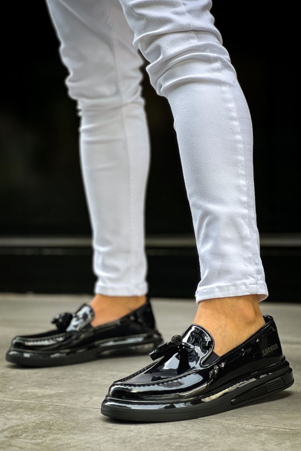 CH2427 Loafer - Xx Erkek Günlük Bağcıksız Corcik Rugan Klasik Ayakkabı RST - Siyah Erkek Ayakkabı CH2427 Loafer - Xx Erkek Günlük Bağcıksız Corcik Rugan Klasik Ayakkabı RST - Siyah – Chekich Erkek Ayakkabı
