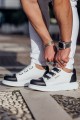CH251 Mirror Erkek Günlük Lastikli Cilt Spor Sneaker Ayakkabı CBT - Beyaz/Siyah Erkek Ayakkabı CH251 Mirror Erkek Günlük Lastikli Cilt Spor Sneaker Ayakkabı CBT - Beyaz/Siyah – Chekich Erkek Ayakkabı