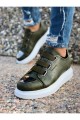 CH251 Mirror Erkek Günlük Lastikli Cilt Spor Sneaker Ayakkabı CBT - Haki Erkek Ayakkabı CH251 Mirror Erkek Günlük Lastikli Cilt Spor Sneaker Ayakkabı CBT - Haki – Chekich Erkek Ayakkabı
