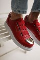 CH251 Mirror Erkek Günlük Lastikli Cilt Spor Sneaker Ayakkabı CBT - Kırmızı Erkek Ayakkabı CH251 Mirror Erkek Günlük Lastikli Cilt Spor Sneaker Ayakkabı CBT - Kırmızı – Chekich Erkek Ayakkabı