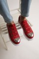 CH251 Mirror Erkek Günlük Lastikli Cilt Spor Sneaker Ayakkabı CBT - Kırmızı Erkek Ayakkabı CH251 Mirror Erkek Günlük Lastikli Cilt Spor Sneaker Ayakkabı CBT - Kırmızı – Chekich Erkek Ayakkabı