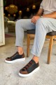 CH251 Mirror Erkek Günlük Lastikli Cilt Spor Sneaker Ayakkabı CBT - Siyah/Taba Erkek Ayakkabı CH251 Mirror Erkek Günlük Lastikli Cilt Spor Sneaker Ayakkabı CBT - Siyah/Taba – Chekich Erkek Ayakkabı