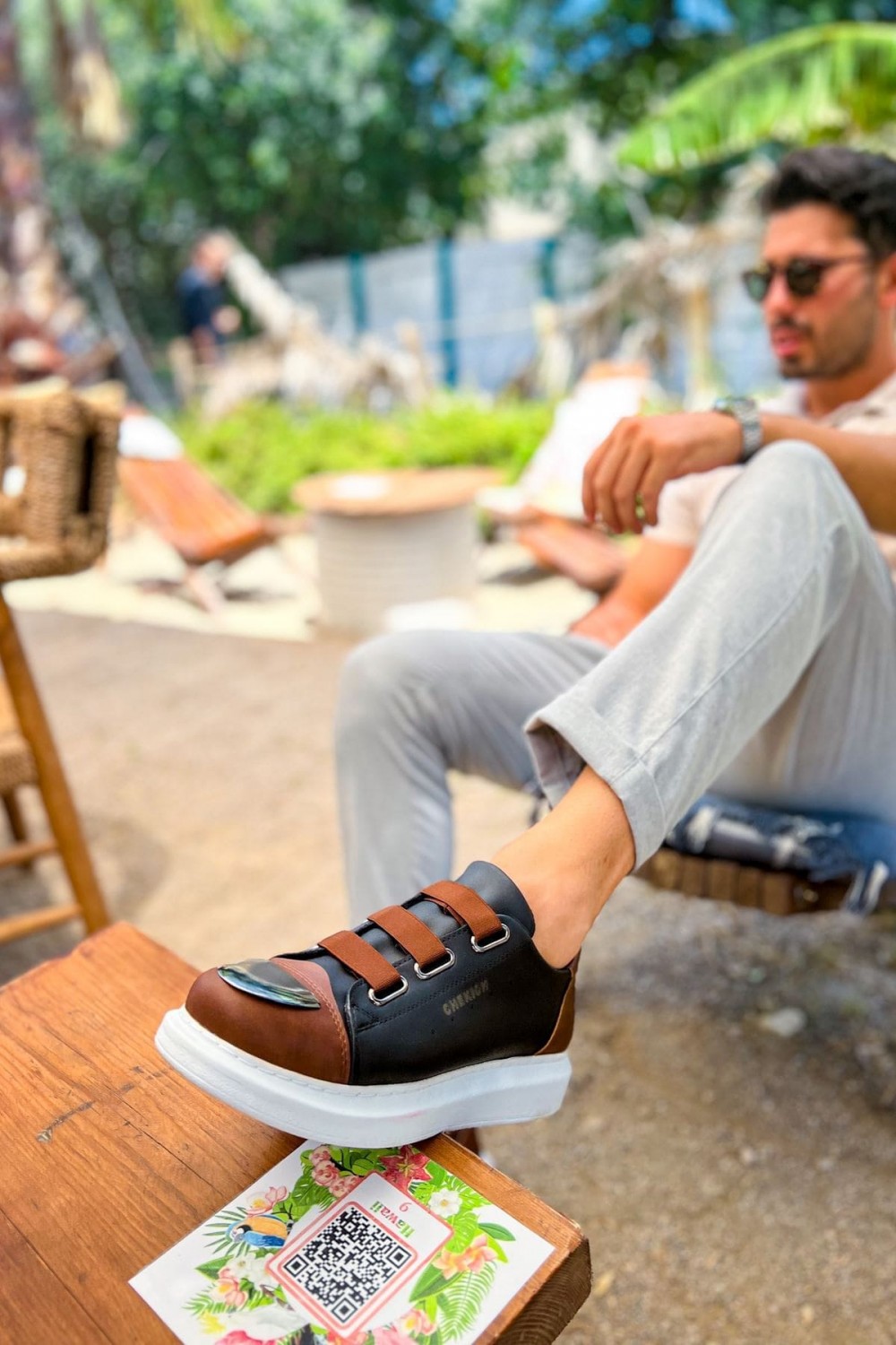 CH251 Mirror Erkek Günlük Lastikli Cilt Spor Sneaker Ayakkabı CBT - Siyah/Taba Erkek Ayakkabı CH251 Mirror Erkek Günlük Lastikli Cilt Spor Sneaker Ayakkabı CBT - Siyah/Taba – Chekich Erkek Ayakkabı