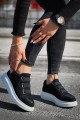 CH251 Mirror Erkek Günlük Lastikli Süet Spor Sneaker Ayakkabı SBT - Siyah Erkek Ayakkabı CH251 Mirror Erkek Günlük Lastikli Süet Spor Sneaker Ayakkabı SBT - Siyah – Chekich Erkek Ayakkabı