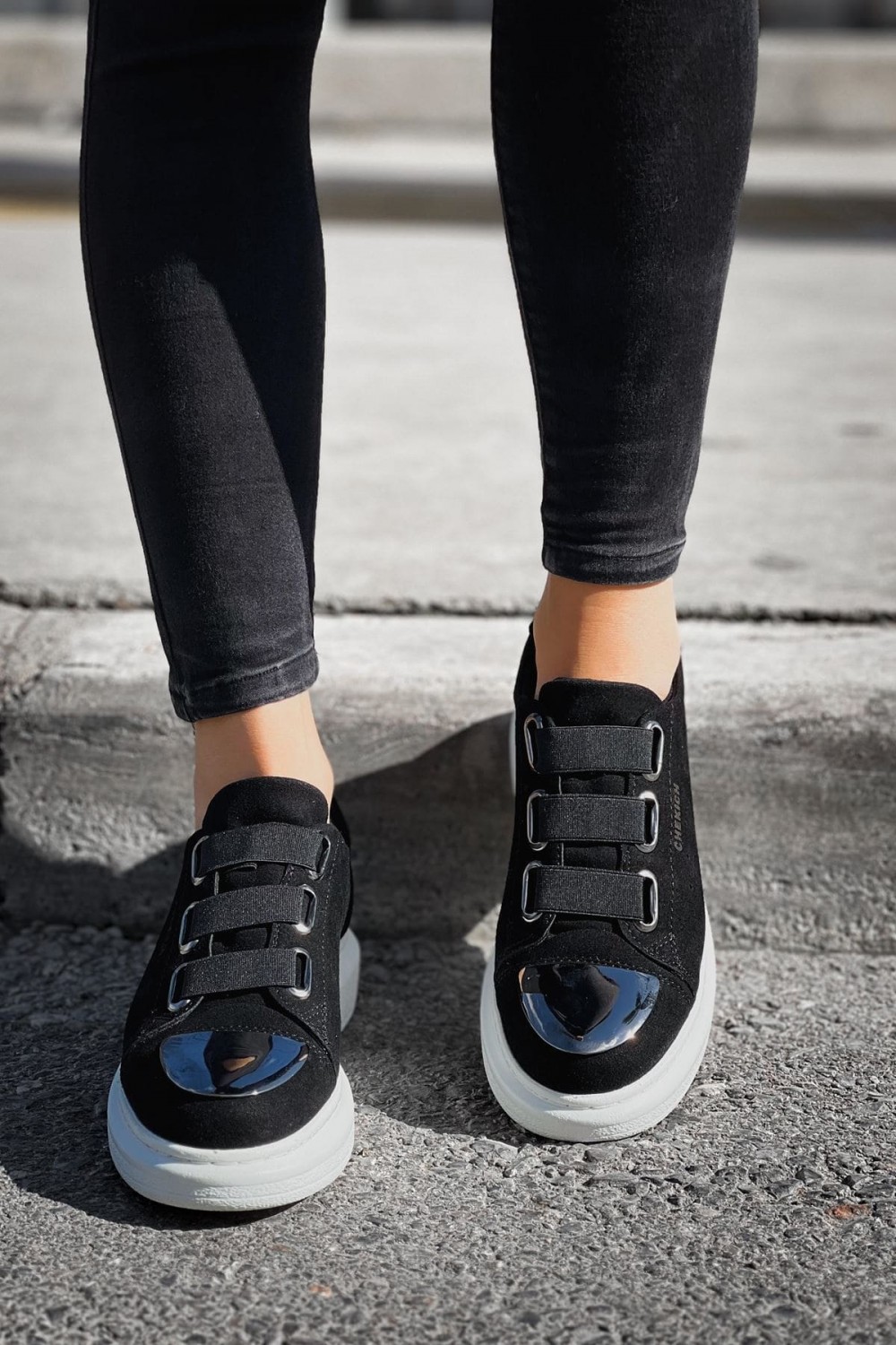CH251 Mirror Erkek Günlük Lastikli Süet Spor Sneaker Ayakkabı SBT - Siyah Erkek Ayakkabı CH251 Mirror Erkek Günlük Lastikli Süet Spor Sneaker Ayakkabı SBT - Siyah – Chekich Erkek Ayakkabı