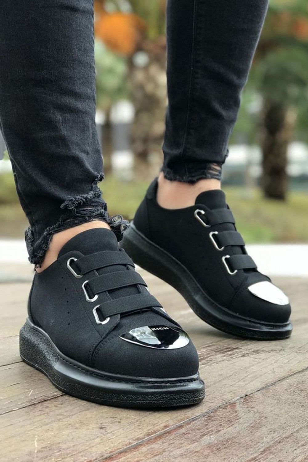 CH251 Mirror Erkek Günlük Lastikli Süet Spor Sneaker Ayakkabı SST - Siyah Erkek Ayakkabı CH251 Mirror Erkek Günlük Lastikli Süet Spor Sneaker Ayakkabı SST - Siyah – Chekich Erkek Ayakkabı