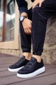 CH253 Mirror Non Erkek Günlük Lastikli Cilt Spor Sneaker Ayakkabı CBT - Siyah Erkek Ayakkabı CH253 Mirror Non Erkek Günlük Lastikli Cilt Spor Sneaker Ayakkabı CBT - Siyah – Chekich Erkek Ayakkabı