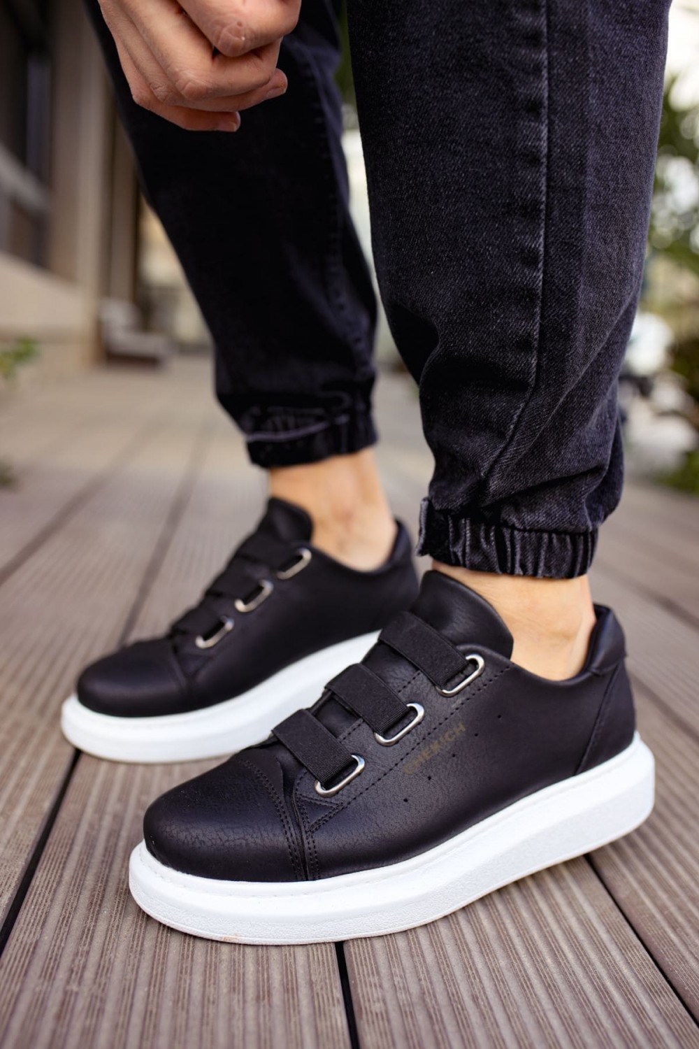 CH253 Mirror Non Erkek Günlük Lastikli Cilt Spor Sneaker Ayakkabı CBT - Siyah Erkek Ayakkabı CH253 Mirror Non Erkek Günlük Lastikli Cilt Spor Sneaker Ayakkabı CBT - Siyah – Chekich Erkek Ayakkabı