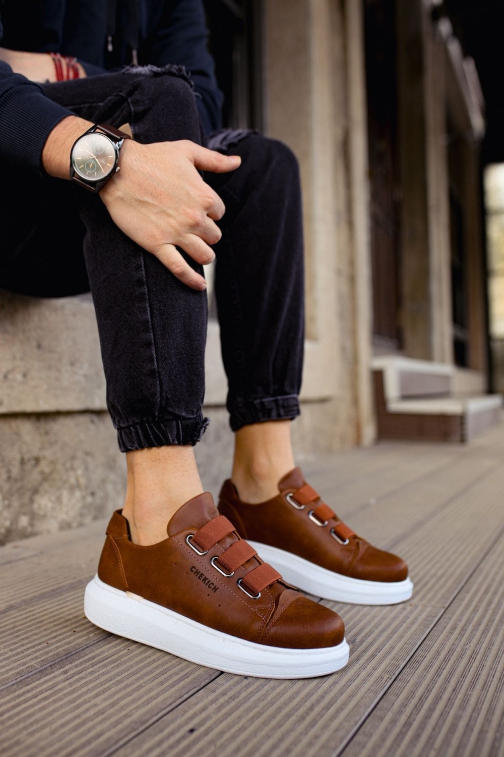 CH253 Mirror Non Erkek Günlük Lastikli Cilt Spor Sneaker Ayakkabı CBT - Taba Erkek Ayakkabı CH253 Mirror Non Erkek Günlük Lastikli Cilt Spor Sneaker Ayakkabı CBT - Taba – Chekich Erkek Ayakkabı