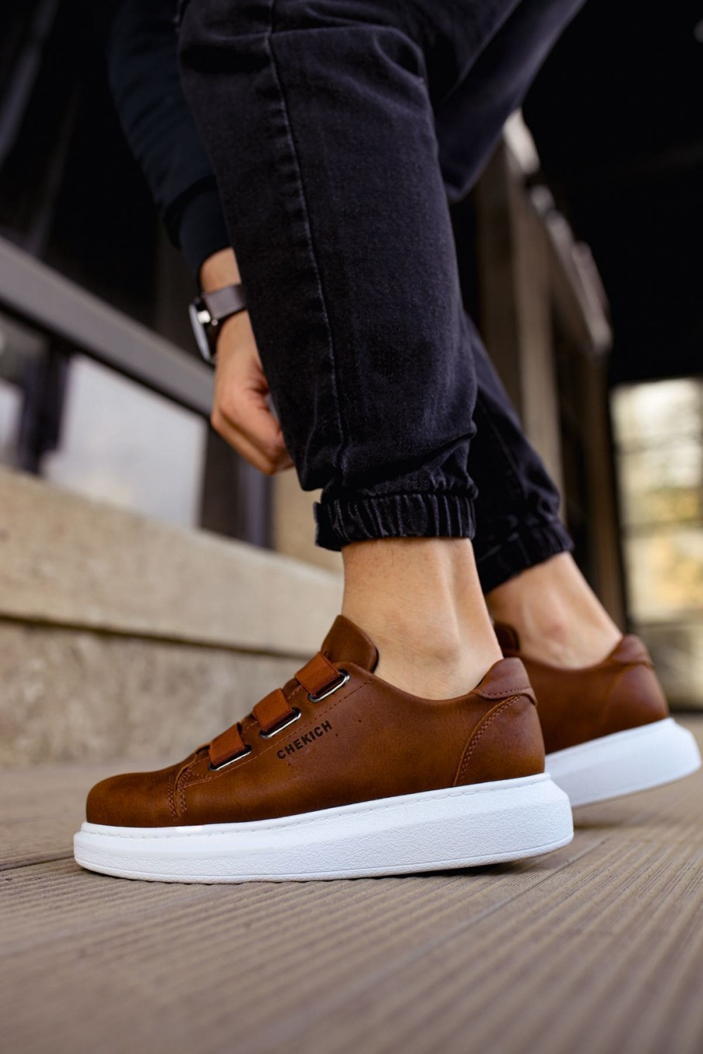 CH253 Mirror Non Erkek Günlük Lastikli Cilt Spor Sneaker Ayakkabı CBT - Taba Erkek Ayakkabı CH253 Mirror Non Erkek Günlük Lastikli Cilt Spor Sneaker Ayakkabı CBT - Taba – Chekich Erkek Ayakkabı