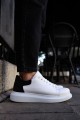 CH256 Estrella Erkek Günlük Bağcıklı Cilt Spor Sneaker Ayakkabı CBT - Beyaz/Siyah – Chekich Erkek Ayakkabı