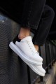 CH256 Estrella Erkek Günlük Bağcıklı Cilt Spor Sneaker Ayakkabı CBT - Beyaz/Siyah – Chekich Erkek Ayakkabı
