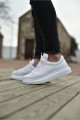 CH257 Estrellas Erkek Günlük Bağcıklı Cilt Spor Sneaker Ayakkabı CBT - Beyaz – Chekich Erkek Ayakkabı