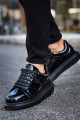 CH257 Estrellas Erkek Günlük Bağcıklı Rugan Spor Sneaker Ayakkabı RST - Siyah Erkek Ayakkabı CH257 Estrellas Erkek Günlük Bağcıklı Rugan Spor Sneaker Ayakkabı RST - Siyah – Chekich Erkek Ayakkabı