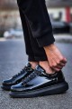 CH257 Estrellas Erkek Günlük Bağcıklı Rugan Spor Sneaker Ayakkabı RST - Siyah Erkek Ayakkabı CH257 Estrellas Erkek Günlük Bağcıklı Rugan Spor Sneaker Ayakkabı RST - Siyah – Chekich Erkek Ayakkabı