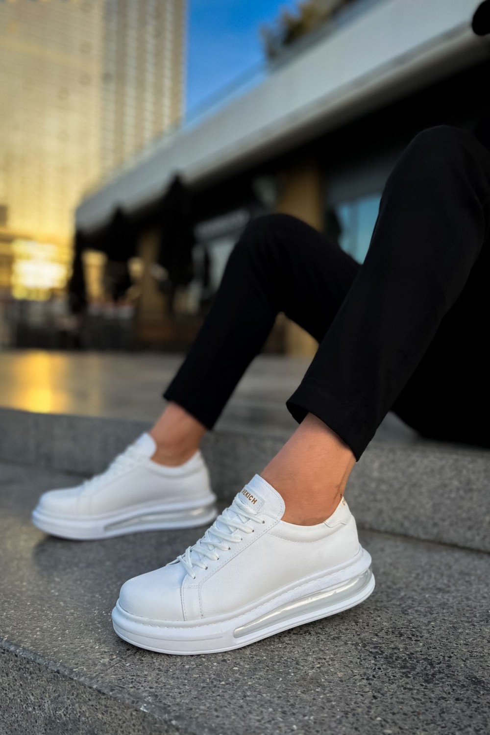 CH271 Ariaso Erkek Günlük Bağcıklı Cilt Spor Sneaker Ayakkabı CBT - Beyaz Erkek Ayakkabı CH271 Ariaso Erkek Günlük Bağcıklı Cilt Spor Sneaker Ayakkabı CBT - Beyaz – Chekich Erkek Ayakkabı