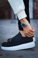 CH297 Verona Erkek Günlük Lastikli Tokalı Cilt Spor Sneaker Ayakkabı CBT - Siyah Erkek Ayakkabı CH297 Verona Erkek Günlük Lastikli Tokalı Cilt Spor Sneaker Ayakkabı CBT - Siyah – Chekich Erkek Ayakkabı