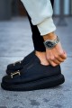 CH297 Verona Erkek Günlük Lastikli Tokalı Cilt Spor Sneaker Ayakkabı CST - Siyah Erkek Ayakkabı CH297 Verona Erkek Günlük Lastikli Tokalı Cilt Spor Sneaker Ayakkabı CST - Siyah – Chekich Erkek Ayakkabı