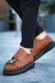 CH297 Verona Erkek Günlük Lastikli Tokalı Cilt Spor Sneaker Ayakkabı CST - Taba – Chekich Erkek Ayakkabı