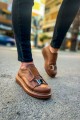 CH297 Verona Erkek Günlük Lastikli Tokalı Cilt Spor Sneaker Ayakkabı CTT - Taba – Chekich Erkek Ayakkabı