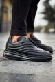 CH299 Sollıevos Erkek Günlük Bağcıklı Cilt Spor Sneaker Ayakkabı CST - Siyah – Chekich Erkek Ayakkabı