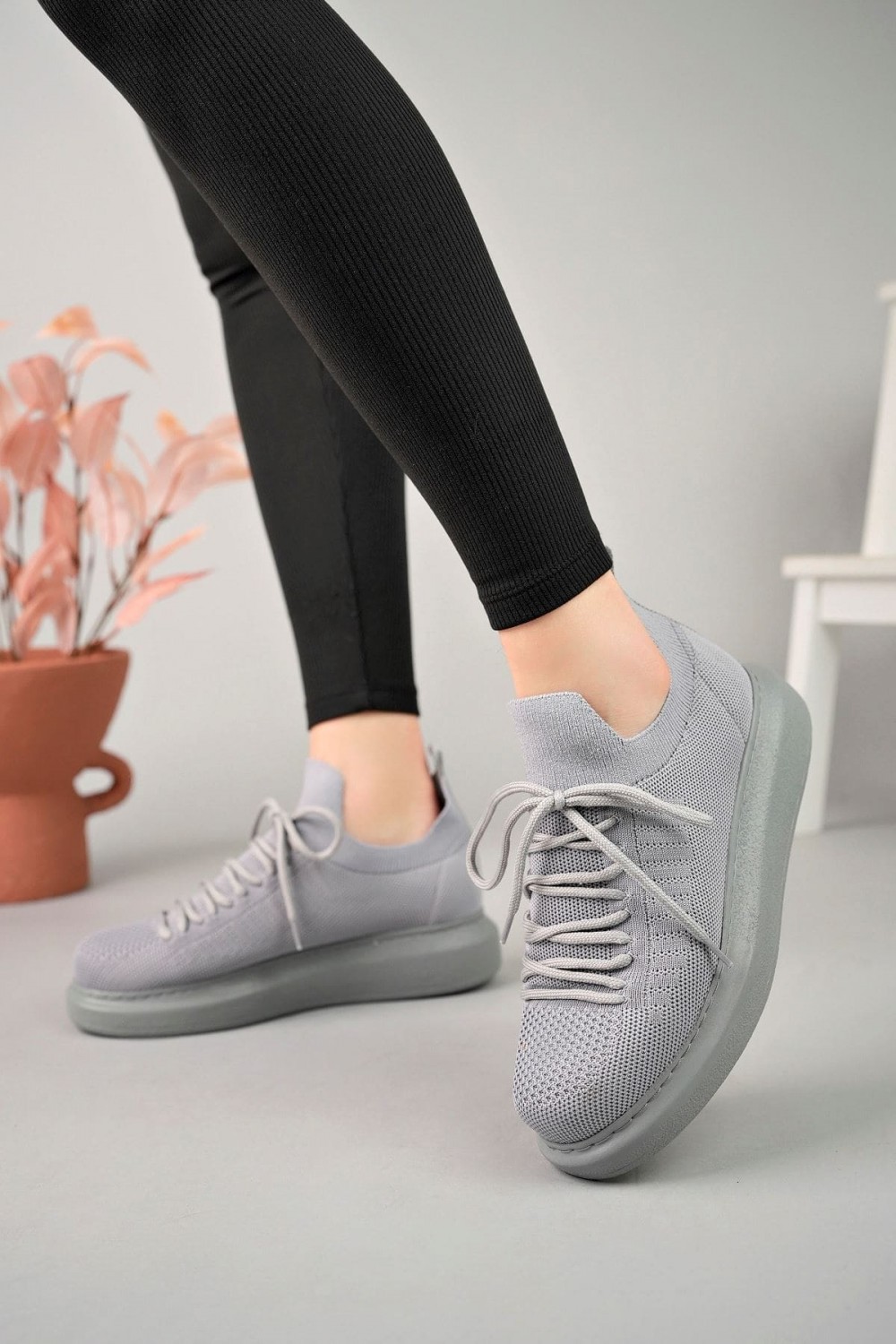 CH307 Tricot Erkek Günlük Bağcıklı Triko Spor Sneaker Ayakkabı TAT - Antrasit Erkek Ayakkabı CH307 Tricot Erkek Günlük Bağcıklı Triko Spor Sneaker Ayakkabı TAT - Antrasit – Chekich Erkek Ayakkabı