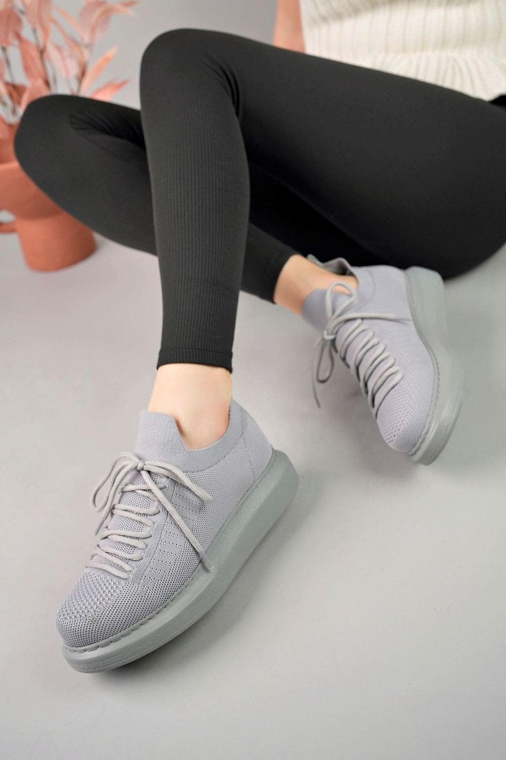 CH307 Tricot Erkek Günlük Bağcıklı Triko Spor Sneaker Ayakkabı TAT - Antrasit Erkek Ayakkabı CH307 Tricot Erkek Günlük Bağcıklı Triko Spor Sneaker Ayakkabı TAT - Antrasit – Chekich Erkek Ayakkabı