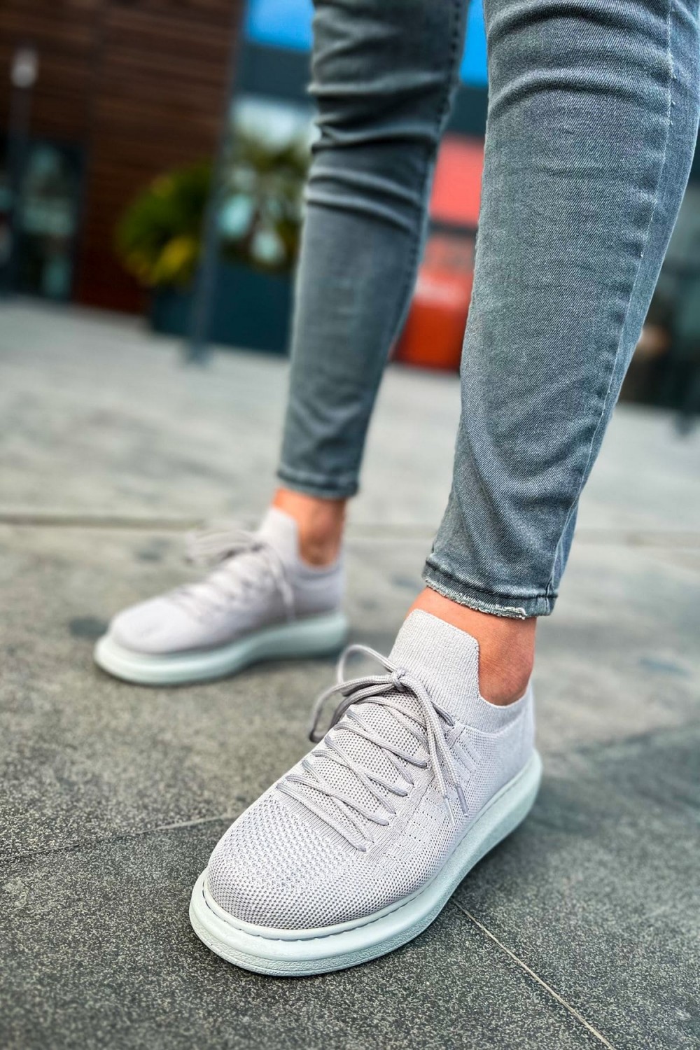 CH307 Tricot Erkek Günlük Bağcıklı Triko Spor Sneaker Ayakkabı TBT - Gri Erkek Ayakkabı CH307 Tricot Erkek Günlük Bağcıklı Triko Spor Sneaker Ayakkabı TBT - Gri – Chekich Erkek Ayakkabı