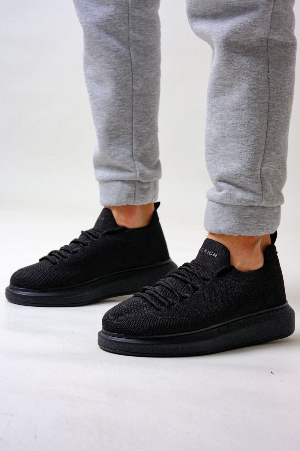 CH307 Tricot Erkek Günlük Bağcıklı Triko Spor Sneaker Ayakkabı TST - Siyah Erkek Ayakkabı CH307 Tricot Erkek Günlük Bağcıklı Triko Spor Sneaker Ayakkabı TST - Siyah – Chekich Erkek Ayakkabı