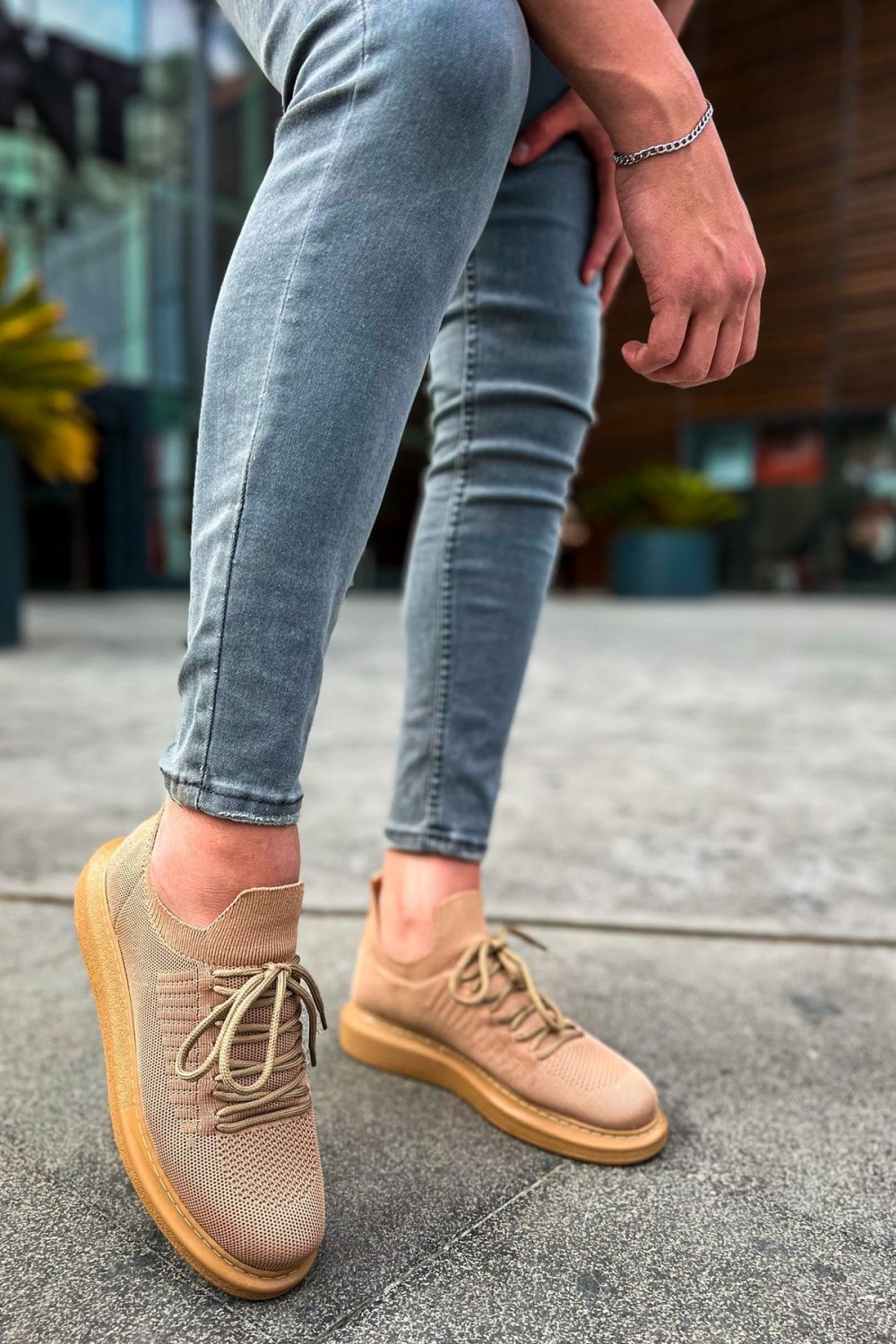CH307 Tricot Erkek Günlük Bağcıklı Triko Spor Sneaker Ayakkabı TTT - Taba Erkek Ayakkabı CH307 Tricot Erkek Günlük Bağcıklı Triko Spor Sneaker Ayakkabı TTT - Taba – Chekich Erkek Ayakkabı