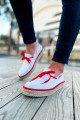 CH311 Espadril Erkek Günlük Bağcıklı Hasır Taban Triko Klasik Ayakkabı THT - Beyaz/Kırmızı Erkek Ayakkabı CH311 Espadril Erkek Günlük Bağcıklı Hasır Taban Triko Klasik Ayakkabı THT - Beyaz/Kırmızı – Chekich Erkek Ayakkabı
