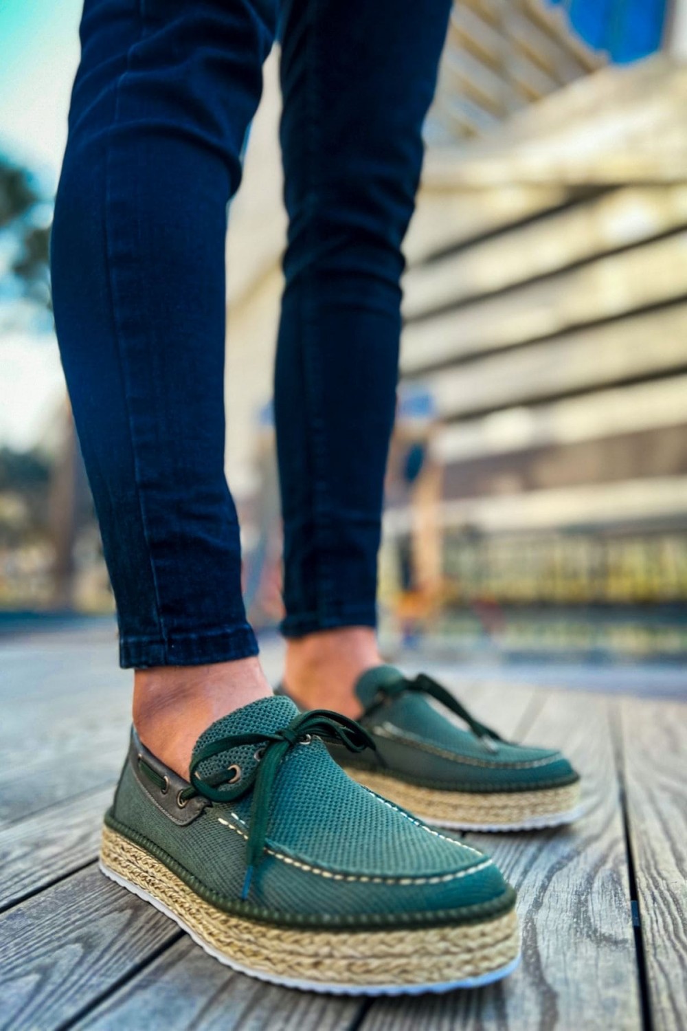 CH311 Espadril Erkek Günlük Bağcıklı Hasır Taban Triko Klasik Ayakkabı THT - Haki Erkek Ayakkabı CH311 Espadril Erkek Günlük Bağcıklı Hasır Taban Triko Klasik Ayakkabı THT - Haki – Chekich Erkek Ayakkabı