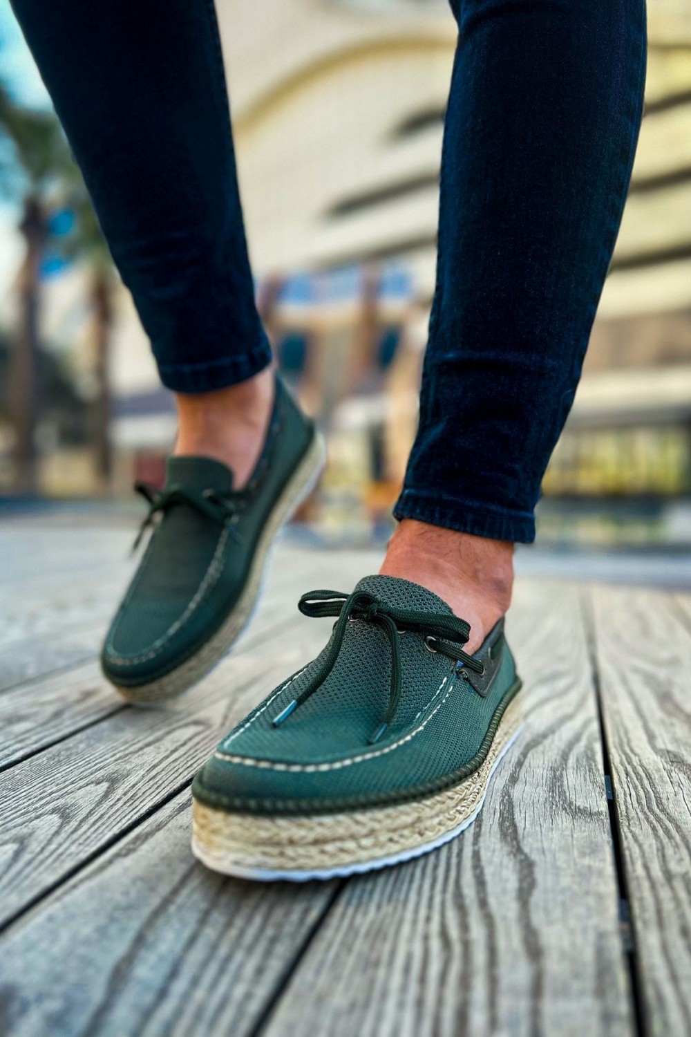CH311 Espadril Erkek Günlük Bağcıklı Hasır Taban Triko Klasik Ayakkabı THT - Haki Erkek Ayakkabı CH311 Espadril Erkek Günlük Bağcıklı Hasır Taban Triko Klasik Ayakkabı THT - Haki – Chekich Erkek Ayakkabı