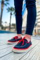 CH311 Espadril Erkek Günlük Bağcıklı Hasır Taban Triko Klasik Ayakkabı THT - Siyah/Kırmızı Erkek Ayakkabı CH311 Espadril Erkek Günlük Bağcıklı Hasır Taban Triko Klasik Ayakkabı THT - Siyah/Kırmızı – Chekich Erkek Ayakkabı