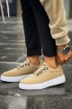 CH319 Stamina Erkek Günlük Bağcıklı Süet Spor Sneaker Ayakkabı SBT - Kum – Chekich Erkek Ayakkabı