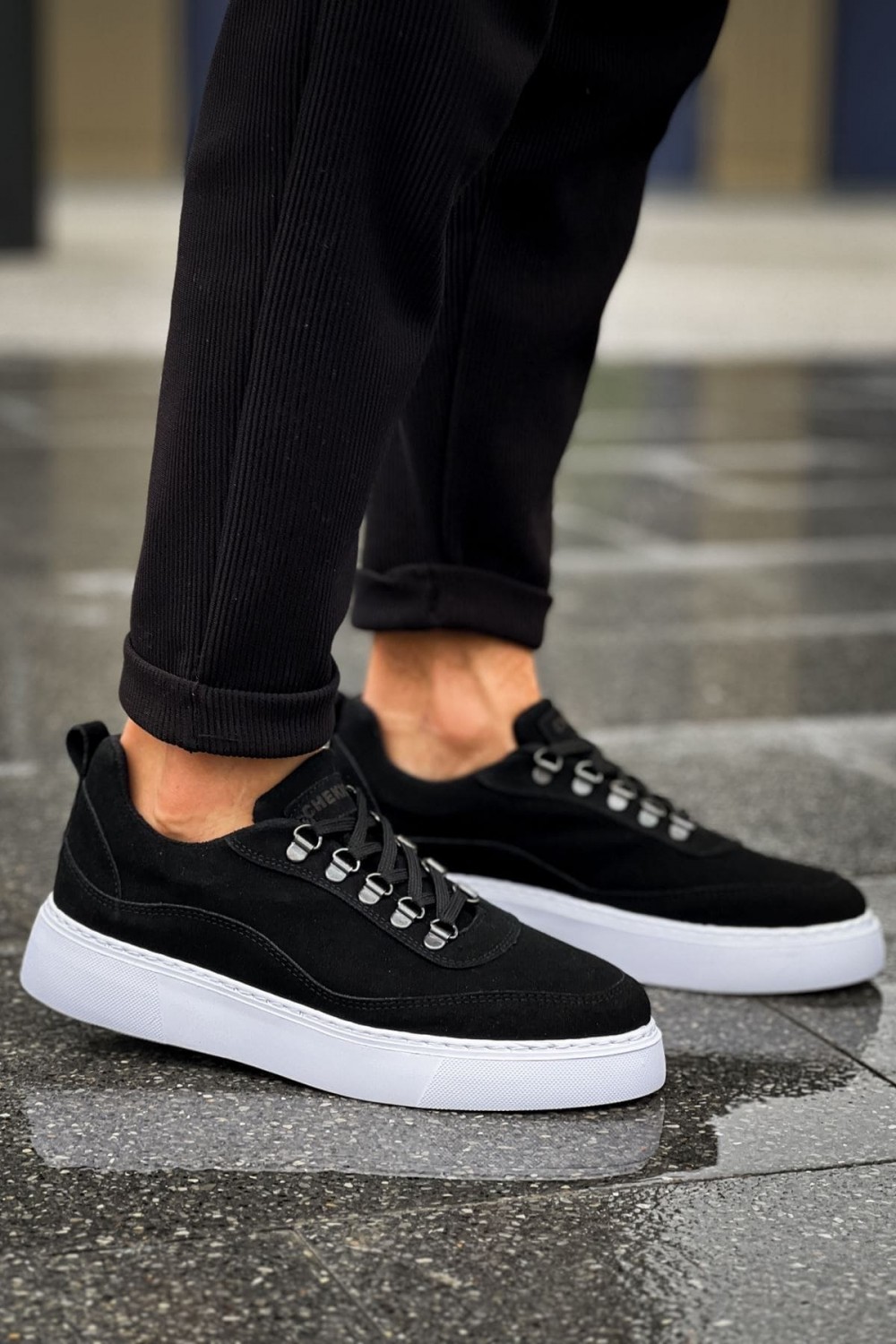 CH319 Stamina Erkek Günlük Bağcıklı Süet Spor Sneaker Ayakkabı SBT - Siyah Erkek Ayakkabı CH319 Stamina Erkek Günlük Bağcıklı Süet Spor Sneaker Ayakkabı SBT - Siyah – Chekich Erkek Ayakkabı