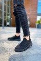 CH411 Craig Erkek Günlük Bağcıksız Triko Spor Sneaker Ayakkabı TST - Siyah – Chekich Erkek Ayakkabı