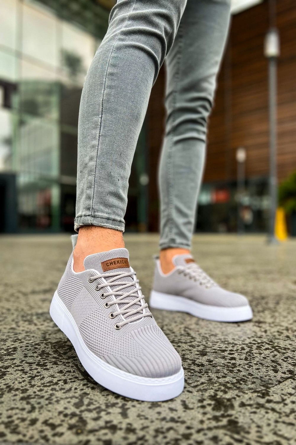 CH413 Crew Erkek Günlük Bağcıklı Triko Spor Sneaker Ayakkabı TBT - Antrasit Erkek Ayakkabı CH413 Crew Erkek Günlük Bağcıklı Triko Spor Sneaker Ayakkabı TBT - Antrasit – Chekich Erkek Ayakkabı