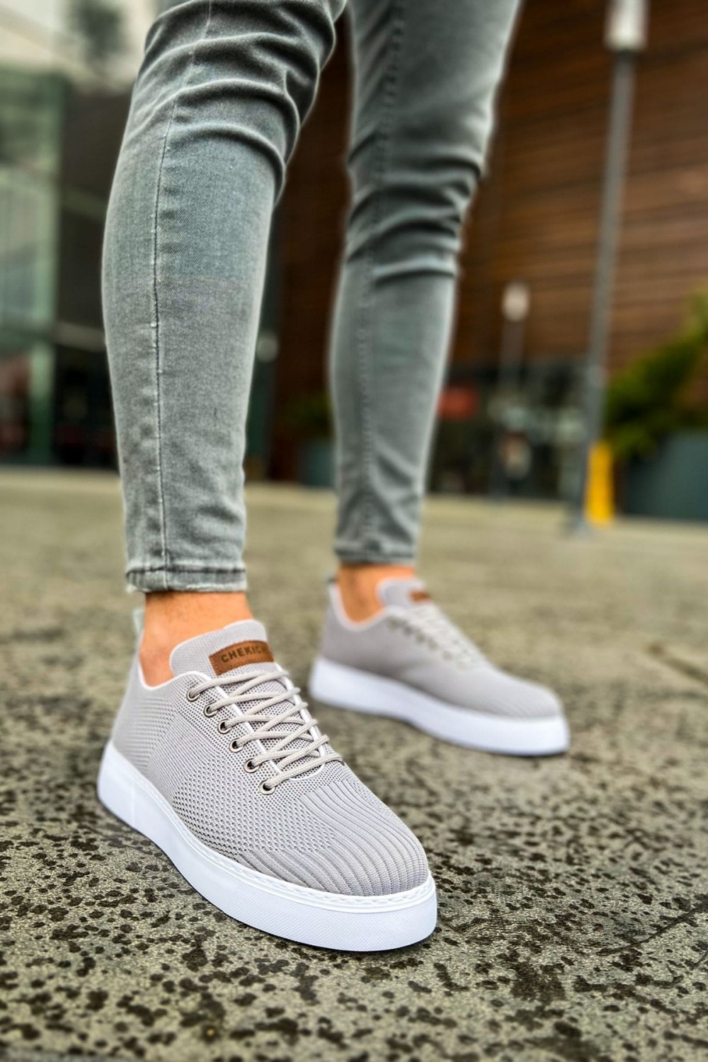 CH413 Crew Erkek Günlük Bağcıklı Triko Spor Sneaker Ayakkabı TBT - Antrasit Erkek Ayakkabı CH413 Crew Erkek Günlük Bağcıklı Triko Spor Sneaker Ayakkabı TBT - Antrasit – Chekich Erkek Ayakkabı