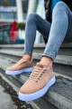 CH413 Crew Erkek Günlük Bağcıklı Triko Spor Sneaker Ayakkabı TBT - Taba – Chekich Erkek Ayakkabı