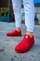 CH975 Majesty Erkek Günlük Bağcıklı Rugan Spor Sneaker Ayakkabı RKT - Kırmızı – Chekich Erkek Ayakkabı