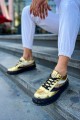 CH975 Majesty Erkek Günlük Bağcıklı Rugan Spor Sneaker Ayakkabı RST - Gold – Chekich Erkek Ayakkabı