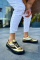 CH975 Majesty Erkek Günlük Bağcıklı Rugan Spor Sneaker Ayakkabı RST - Gold – Chekich Erkek Ayakkabı