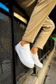 CH979 Santoni Erkek Günlük Bağcıklı Cilt Spor Sneaker Ayakkabı CBT - Beyaz Erkek Ayakkabı CH979 Santoni Erkek Günlük Bağcıklı Cilt Spor Sneaker Ayakkabı CBT - Beyaz – Chekich Erkek Ayakkabı